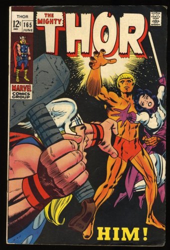 Cover Scan: Thor #165 FN 6.0 1st full Appearance HIM (Adam Warlock)!! - Item ID #312991