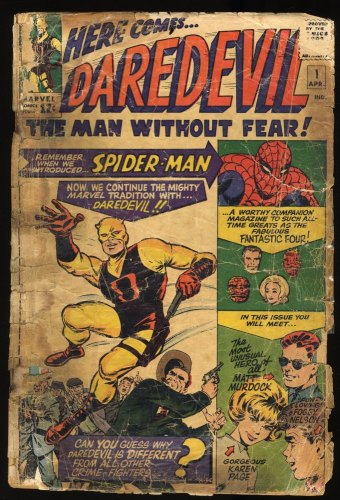 Cover Scan: Daredevil #1 Complete and Unrestored! Origin and 1st Appearance! - Item ID #313003