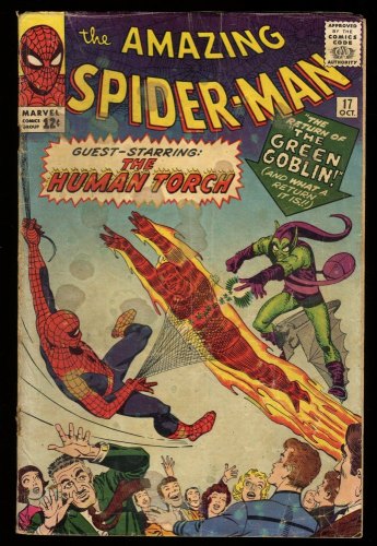Cover Scan: Amazing Spider-Man #17 GD/VG 3.0 2nd Appearance Green Goblin Steve Ditko Art! - Item ID #313073