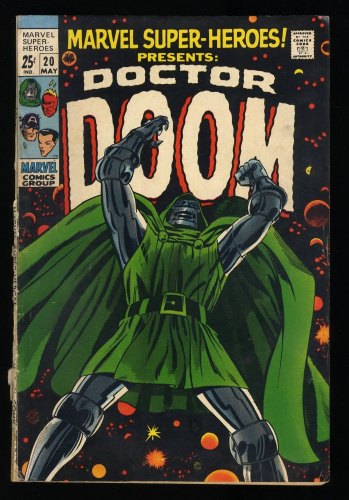 Cover Scan: Marvel Super-Heroes #20 GD 2.0 1st Solo Doctor Doom 1st Valeria! - Item ID #313134