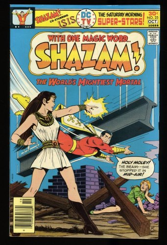Cover Scan: Shazam! #25 FN+ 6.5 1st Appearance Isis! Kurt Schaffenberger Cover! - Item ID #313263
