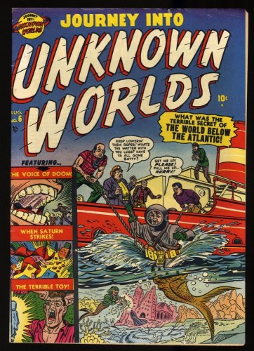 Cover Scan: Journey Into Unknown Worlds #6 FN+ 6.5 Rule/Brodsky Cover! - Item ID #313364