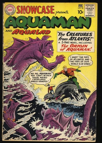 Cover Scan: Showcase #30 VG 4.0 1st Aquaman Tryout Issue! Aqualad!  - Item ID #313392