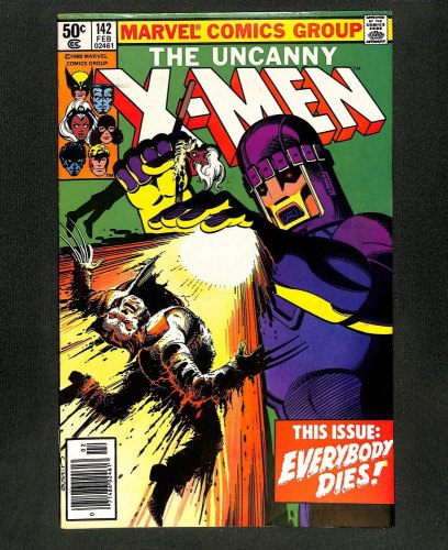 Cover Scan: Uncanny X-Men #142 VF- 7.5 Newsstand Variant Days of Future Past! - Item ID #314107