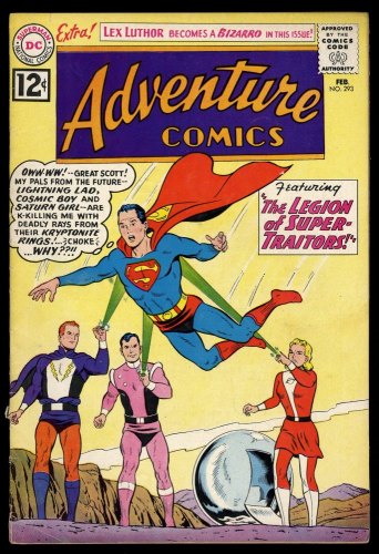 Cover Scan: Adventure Comics #293 VG+ 4.5 1st appearances of Bizarro Luthor, Kandor! - Item ID #315574