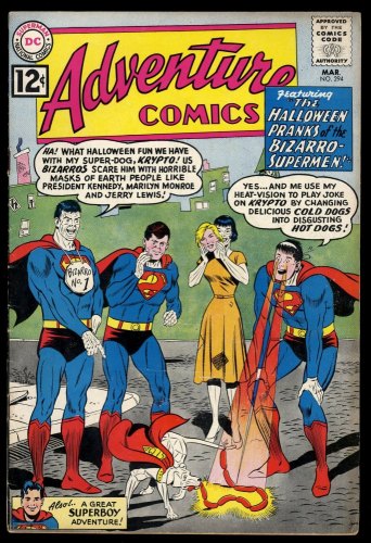 Cover Scan: Adventure Comics #294 VG/FN 5.0 JFK Bizarro Marilyn Monroe Superman! - Item ID #315575