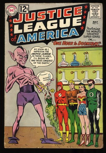 Cover Scan: Justice League Of America #11 VG 4.0 Lord Of Time Appearance! - Item ID #315582