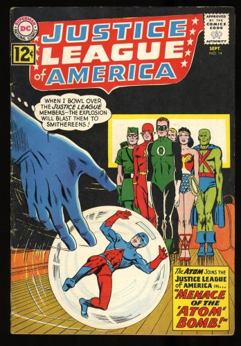 Cover Scan: Justice League Of America #14 FN- 5.5  Mister Memory Appearance! - Item ID #315583