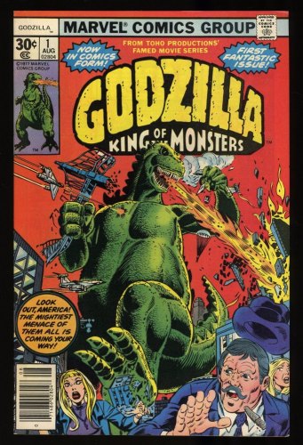 Cover Scan: Godzilla #1 NM 9.4 Nick Fury Jimmy Woo! Herb Trimpe Cover and Art! - Item ID #315598