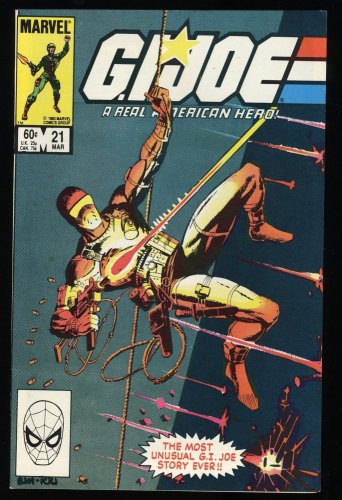 Cover Scan: G.I. Joe, A Real American Hero #21 VF/NM 9.0 Silent Issue 1st Storm Shadow! - Item ID #316006