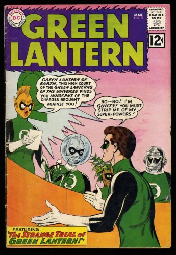 Cover Scan: Green Lantern #11 VG- 3.5 Trial of Green Lantern! - Item ID #316040