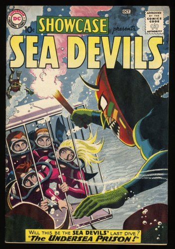 Cover Scan: Showcase #28 FN+ 6.5 (Restored) 2nd Appearance of Sea Devils!! - Item ID #316097