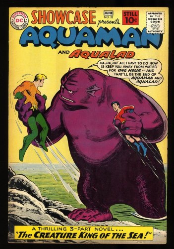 Cover Scan: Showcase #32 VF- 7.5 Aquaman and Aqualad Appearances! - Item ID #316109