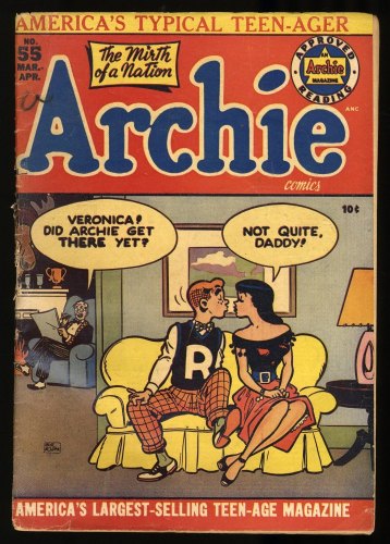 Cover Scan: Archie Comics #55 GD- 1.8 Classic Cover! Bob Montana Cover! Golden Age! - Item ID #316206