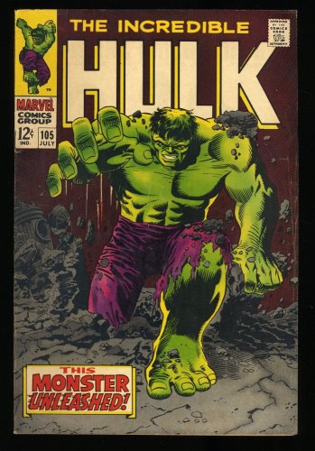 Cover Scan: Incredible Hulk #105 FN 6.0 1st Appearance Missing Link! - Item ID #316275