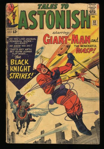 Cover Scan: Tales To Astonish #52 GD/VG 3.0 1st Appearance of Black Knight! 1964! - Item ID #316277