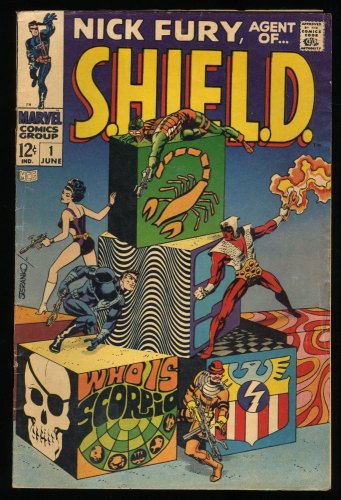 Cover Scan: Nick Fury, Agent of SHIELD #1 VG+ 4.5 Steranko Cover! 1st Scorpio! - Item ID #316284