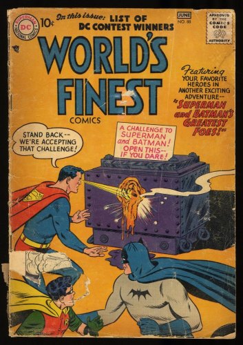 Cover Scan: World's Finest Comics #88 P 0.5 See Description (Qualified) - Item ID #316816