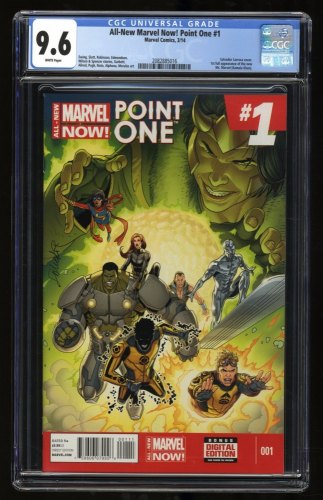 Cover Scan: All-New Marvel Now! Point One! #1 CGC NM+ 9.6 White Pages 1st Kamala Khan! - Item ID #317984