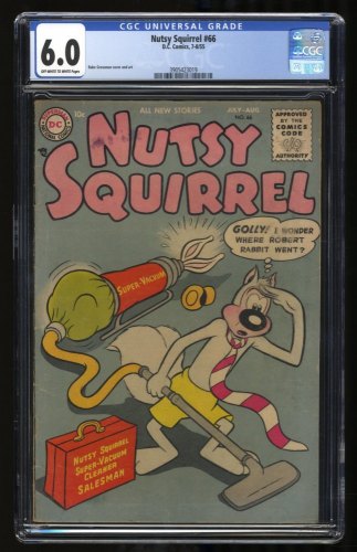 Cover Scan: Nutsy Squirrel #66 CGC FN 6.0 Off White to White - Item ID #318065
