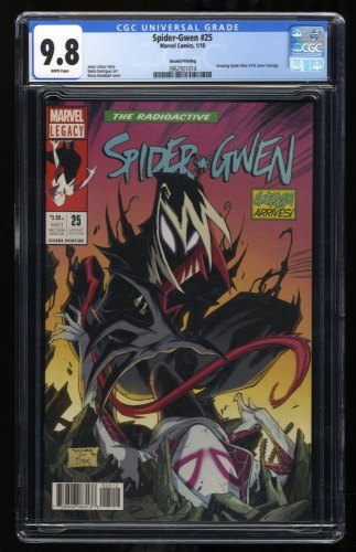 Cover Scan: Spider-Gwen #25 CGC NM/M 9.8 White Pages Amazing Spider-Man #316 Homage! - Item ID #318148