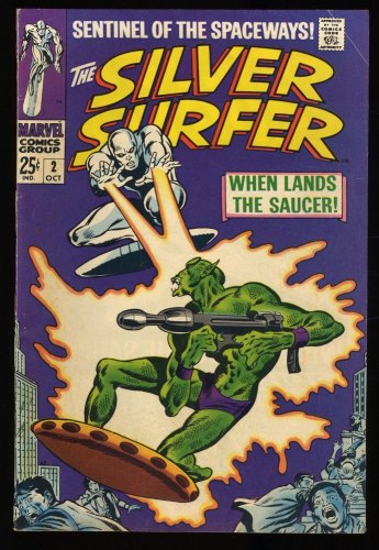 Cover Scan: Silver Surfer #2 FN+ 6.5 1st Appearance Badoon! Buscema/Sinnott Art! - Item ID #318372