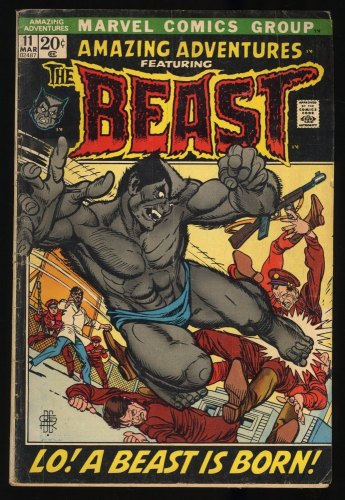 Cover Scan: Amazing Adventures #11 VG- 3.5 1st Appearance Beast! 'Beware,The Inhumans!' - Item ID #318427