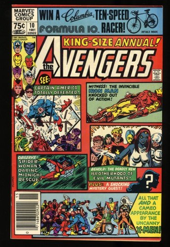 Cover Scan: Avengers Annual #10 FN+ 6.5 Newsstand Variant 1st App Rogue Spider-Woman X-Men! - Item ID #318461