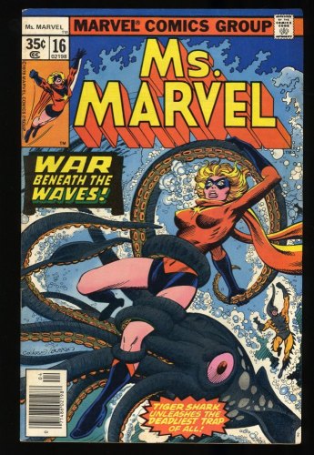 Cover Scan: Ms. Marvel #16 FN/VF 7.0 1st Cameo Appearance Mystique! Scarlet Witch - Item ID #318467