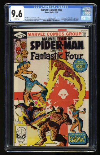 Cover Scan: Marvel Team-up #100 CGC NM+ 9.6 White Pages - Item ID #318495