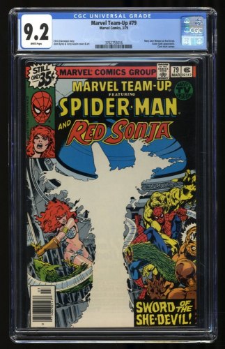 Cover Scan: Marvel Team-up #79 CGC NM- 9.2 White Pages Spider-Man  - Item ID #318497