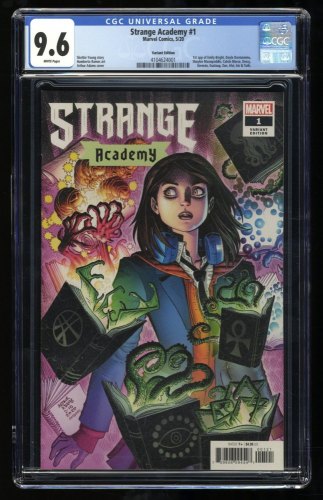 Cover Scan: Strange Academy #1 CGC NM+ 9.6 White Pages Adams Variant 1st Emily Bright! - Item ID #318555