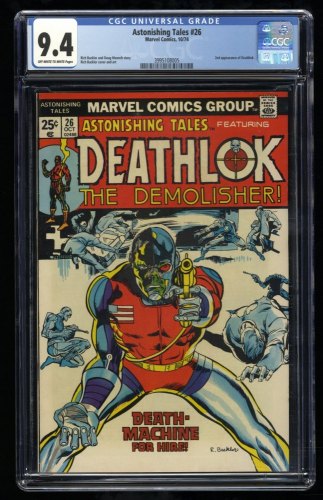 Cover Scan: Astonishing Tales #26 CGC NM 9.4 2nd Appearance Deathlok! 1st War-Wolf! - Item ID #318606