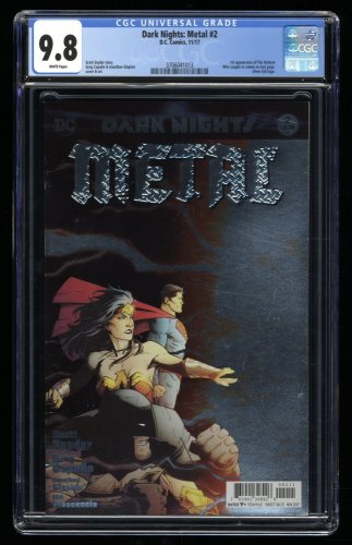 Cover Scan: Dark Nights: Metal (2017) #2 CGC NM/M 9.8 1st Cameo Batman Who Laughs! - Item ID #318966