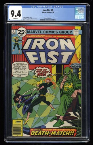 Cover Scan: Iron Fist #6 CGC NM 9.4 White Pages - Item ID #318997
