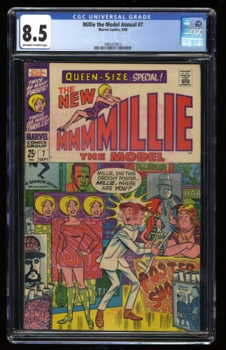 Cover Scan: Millie the Model Annual #7 CGC VF+ 8.5 Off White to White - Item ID #319001