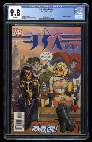 Cover Scan: JSA Classified #3 CGC NM/M 9.8 White Pages Huntress Appearance! - Item ID #319082