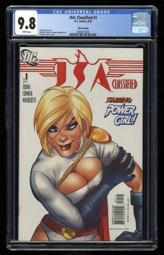 Cover Scan: JSA Classified #1 CGC NM/M 9.8 White Pages Origin of Powergirl! - Item ID #319085