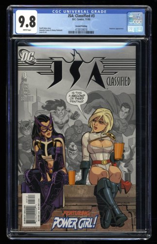 Cover Scan: JSA Classified #3 CGC NM/M 9.8 White Pages Huntress Appearance! - Item ID #319086