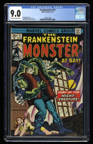 Cover Scan: Frankenstein #14 CGC VF/NM 9.0 Fury of the Night-Creature! Ron Wilson Cover! - Item ID #319322