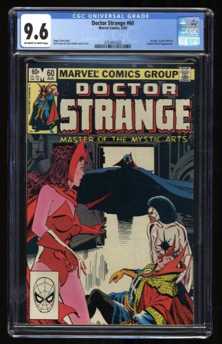Cover Scan: Doctor Strange #60 CGC NM+ 9.6 Dracula Scarlet Witch Captain Marvel! - Item ID #319445