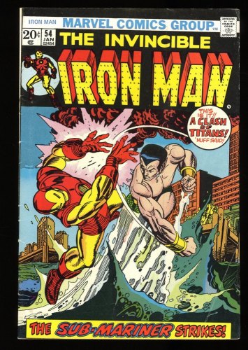 Cover Scan: Iron Man #54 FN 6.0 1st Appearance Moondragon! Marvel! Gil Kane Cover! - Item ID #319611
