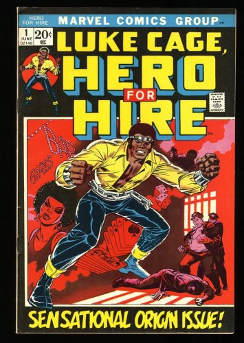 Cover Scan: Hero For Hire #1 VF- 7.5 1st Appearance Luke Cage! John Romita! - Item ID #319613