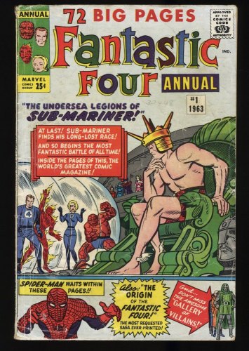 Cover Scan: Fantastic Four Annual #1 GD/VG 3.0 1st Appearance Lady Dorma! - Item ID #319711
