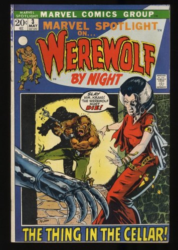 Cover Scan: Marvel Spotlight (1971) #3 FN+ 6.5 2nd Appearance Werewolf by Night Mike Ploog! - Item ID #319752
