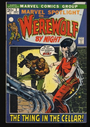 Cover Scan: Marvel Spotlight #3 VF- 7.5 2nd Appearance Werewolf by Night! Mike Ploog! - Item ID #319763