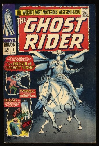 Cover Scan: Ghost Rider (1967) #1 FN+ 6.5 Origin 1st Appearance Carter Slade! - Item ID #320252
