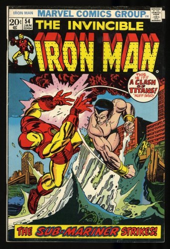 Cover Scan: Iron Man #54 FN- 5.5 1st Appearance Moondragon! Marvel! Gil Kane Cover! - Item ID #320286