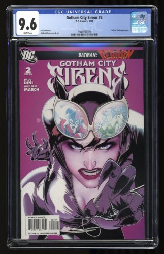 Cover Scan: Gotham City Sirens #2 CGC NM+ 9.6 White Pages Talia al Ghul appearance! - Item ID #320470