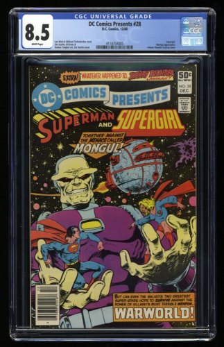 Cover Scan: DC Comics Presents #28 CGC VF+ 8.5 White Pages 2nd Mongul! - Item ID #320556